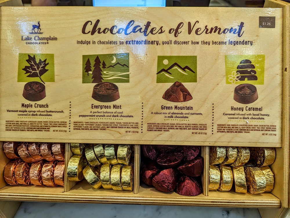 Chocolates at Lake Champlain Chocolates