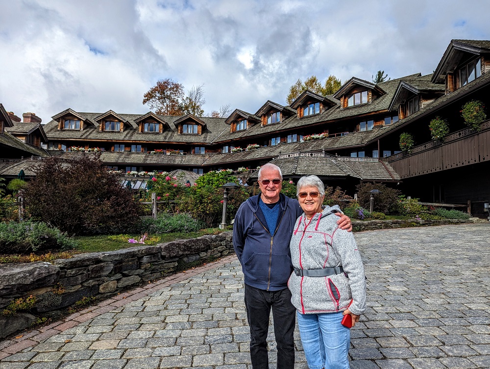 My parents at Trapp Family Lodge in Stowe, VT