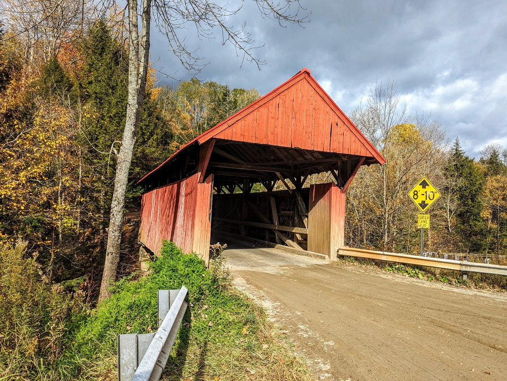 Red Covered Bridge in Morristown, VT