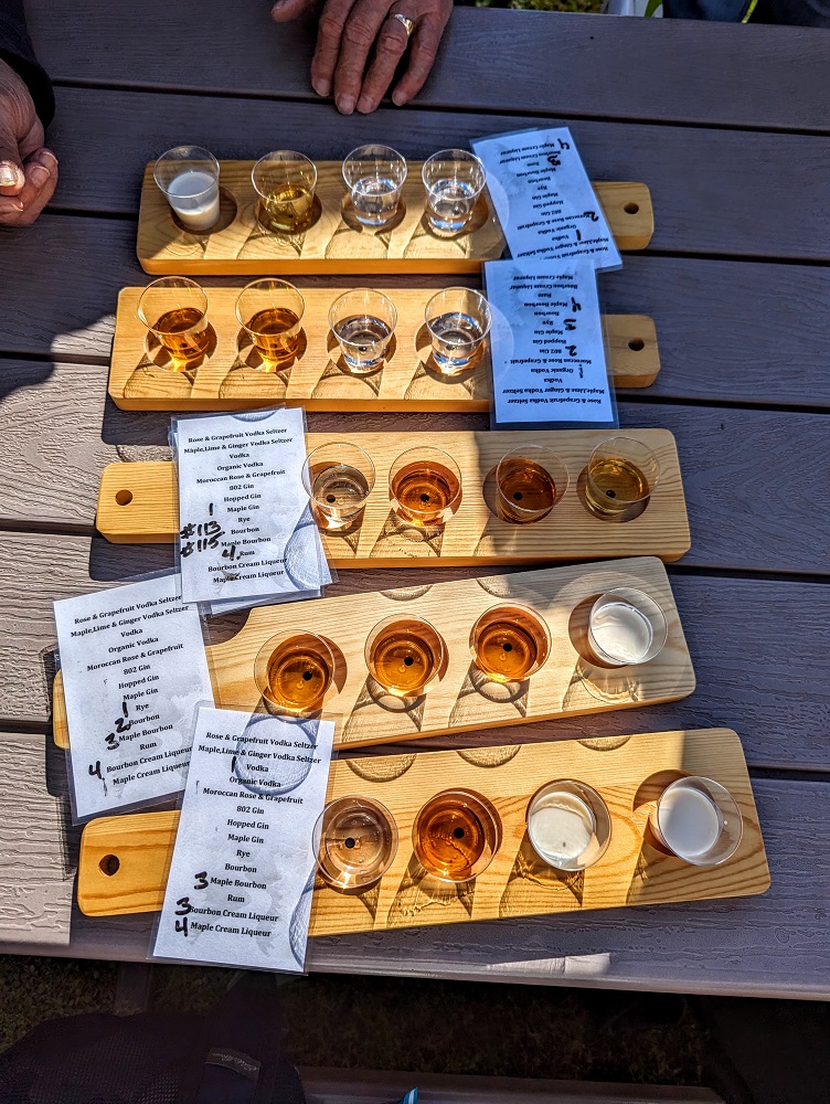 Smugglers' Notch Distillery - These weren't all my flights!