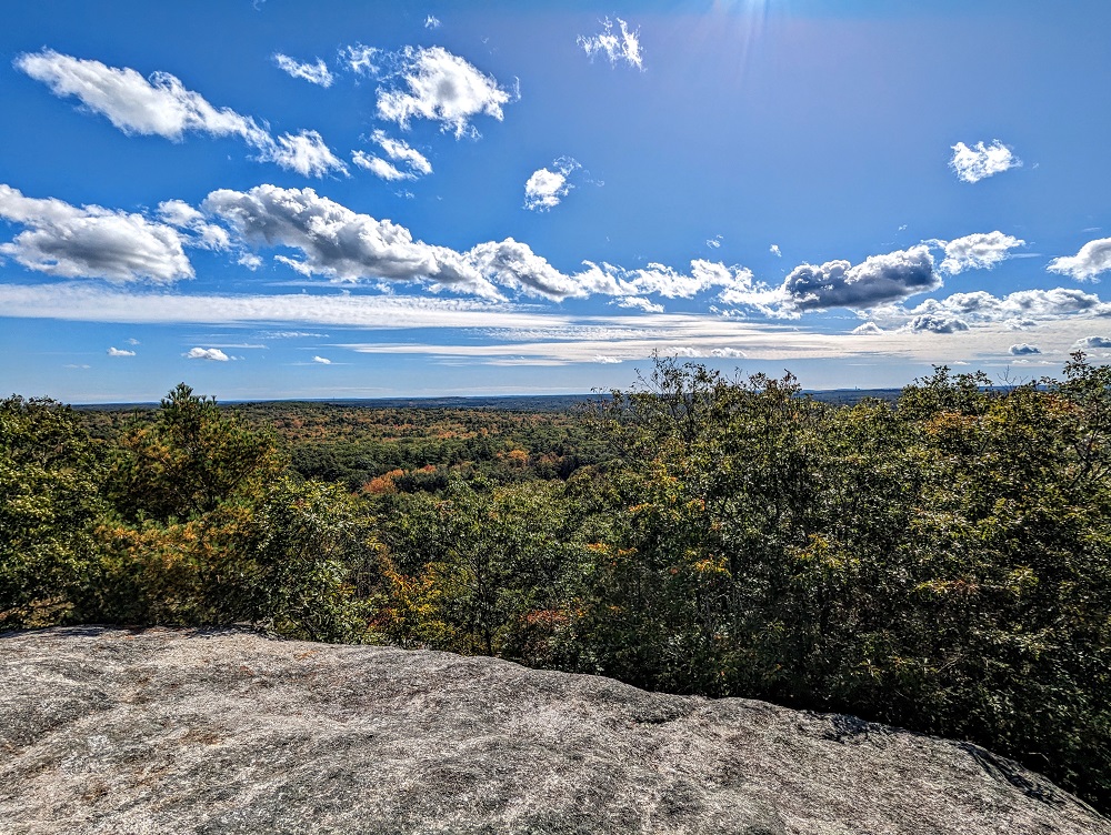 View from the summit of Bradbury Mountain State Park