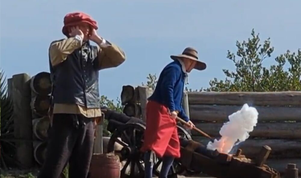Cannon firing presentation at Ponce de Leon's Fountain of Youth Archaeological Park