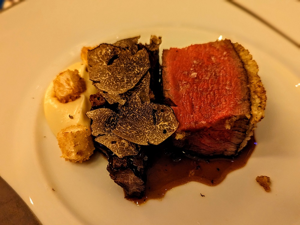 Charlie Palmer Steak - Prime beef filet mignon & braised short rib