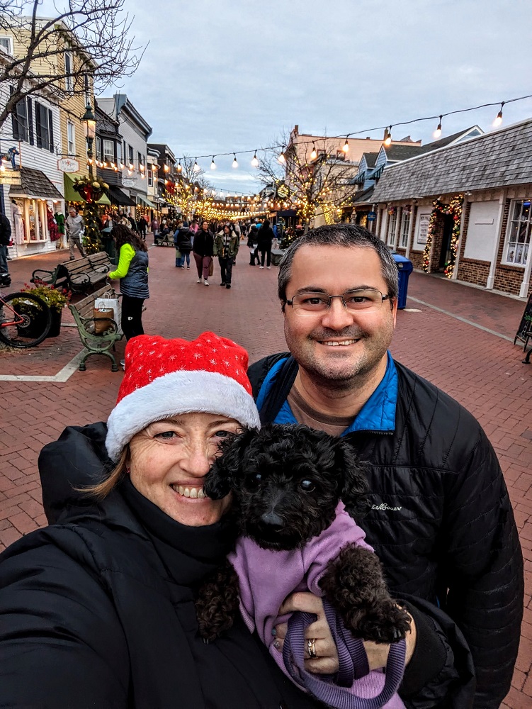 The three of us in Cape May just before Christmas