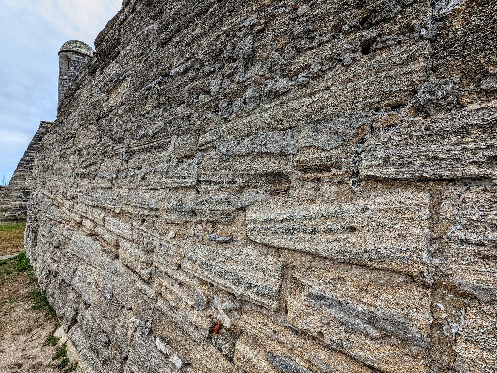 Walls of Castillo de San Marcos in St Augustine