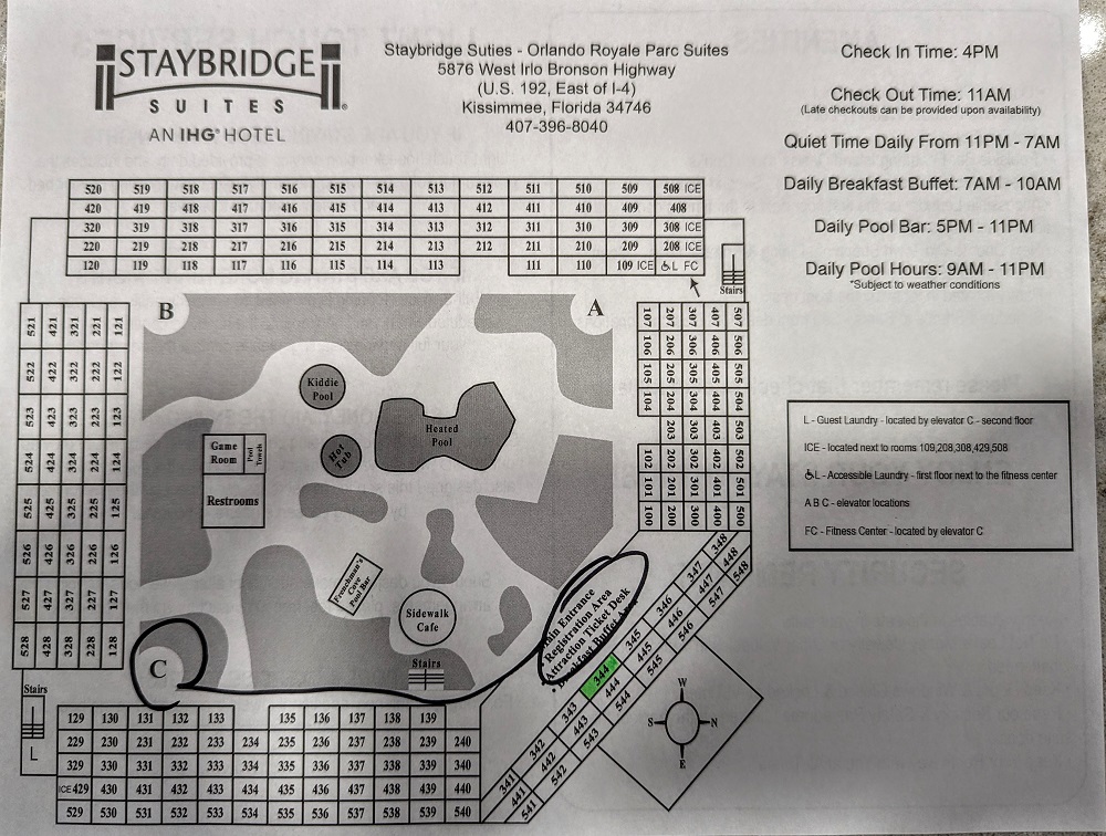 Map of Staybridge Suites Orlando Royale Parc Suites, FL