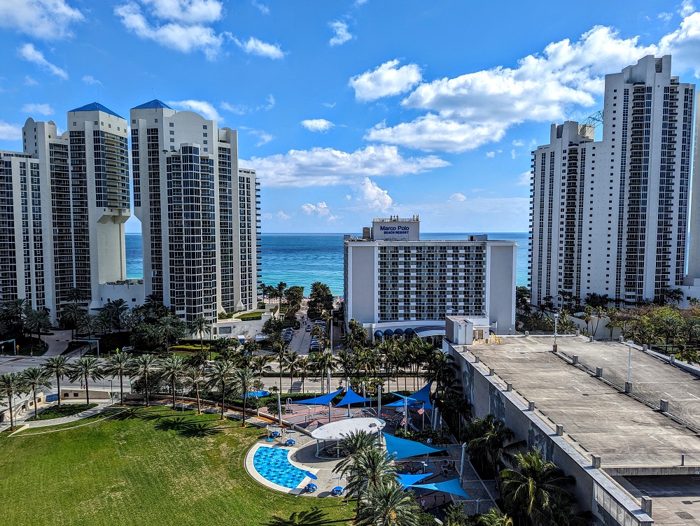 View from our Vacasa property in Sunny Isles Beach, FL
