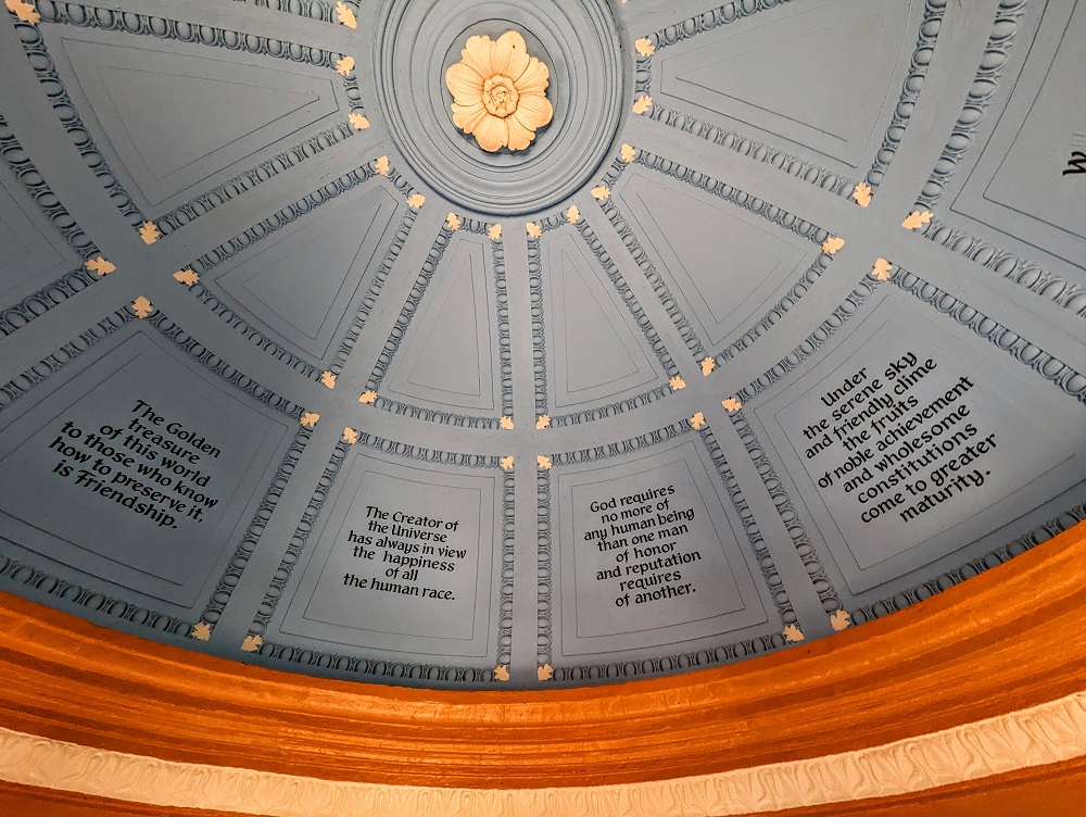 New Harmony, IN - Ceiling of the building
