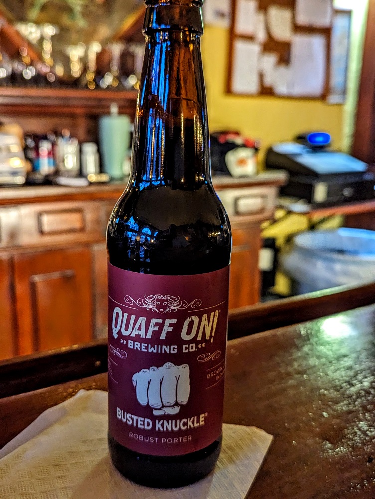 New Harmony, IN - The Yellow Tavern - Busted Knuckle porter from Quaff On Brewing Co