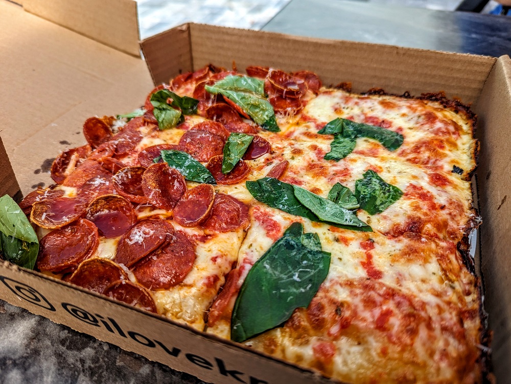 Pizza from Krust in Tavernier, FL