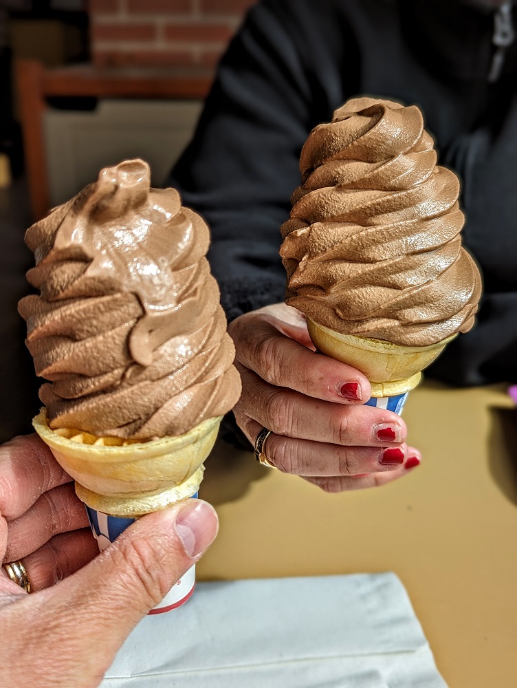 Little America, WY - These ice cream cones were decent for only being 75c