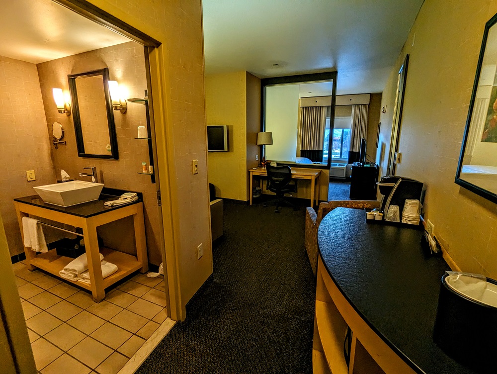 One bedroom suite at the Holiday Inn Boise Airport