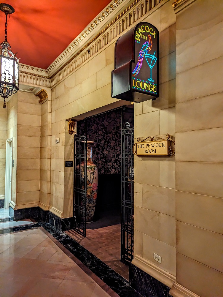 The Historic Davenport in Spokane, WA - Peacock Room Lounge entrance