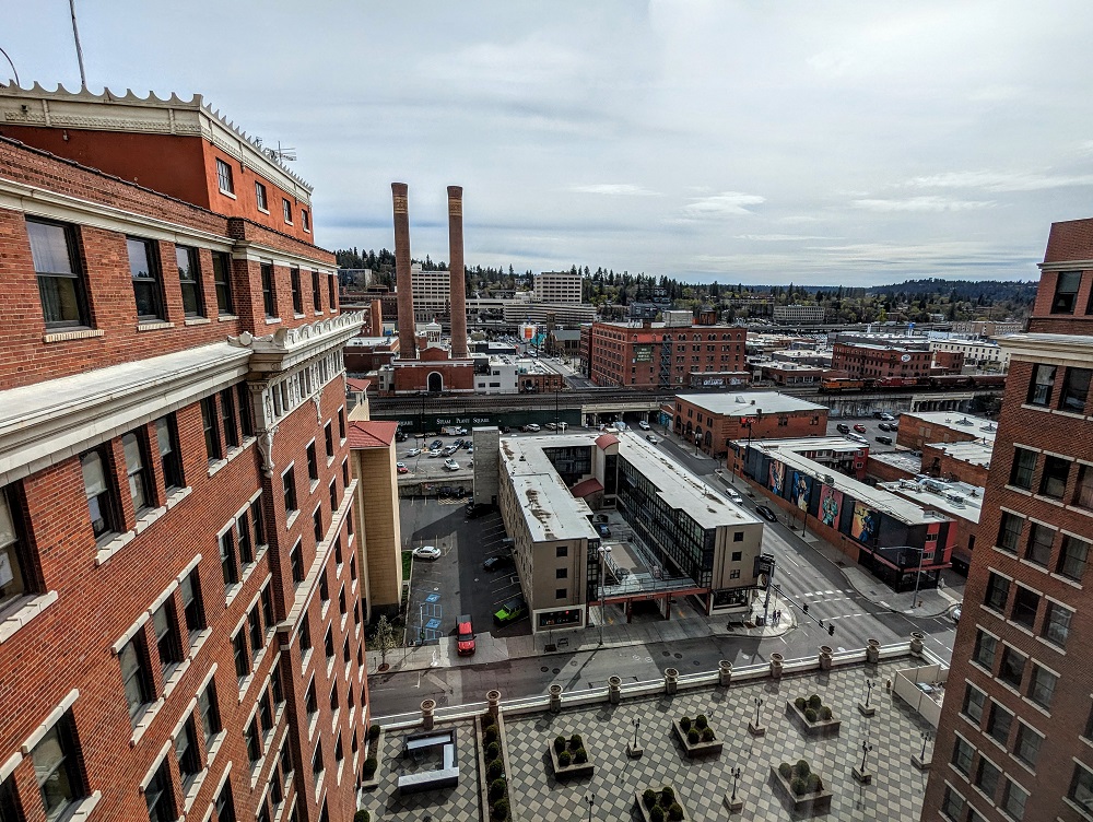 The Historic Davenport in Spokane, WA - View from our room