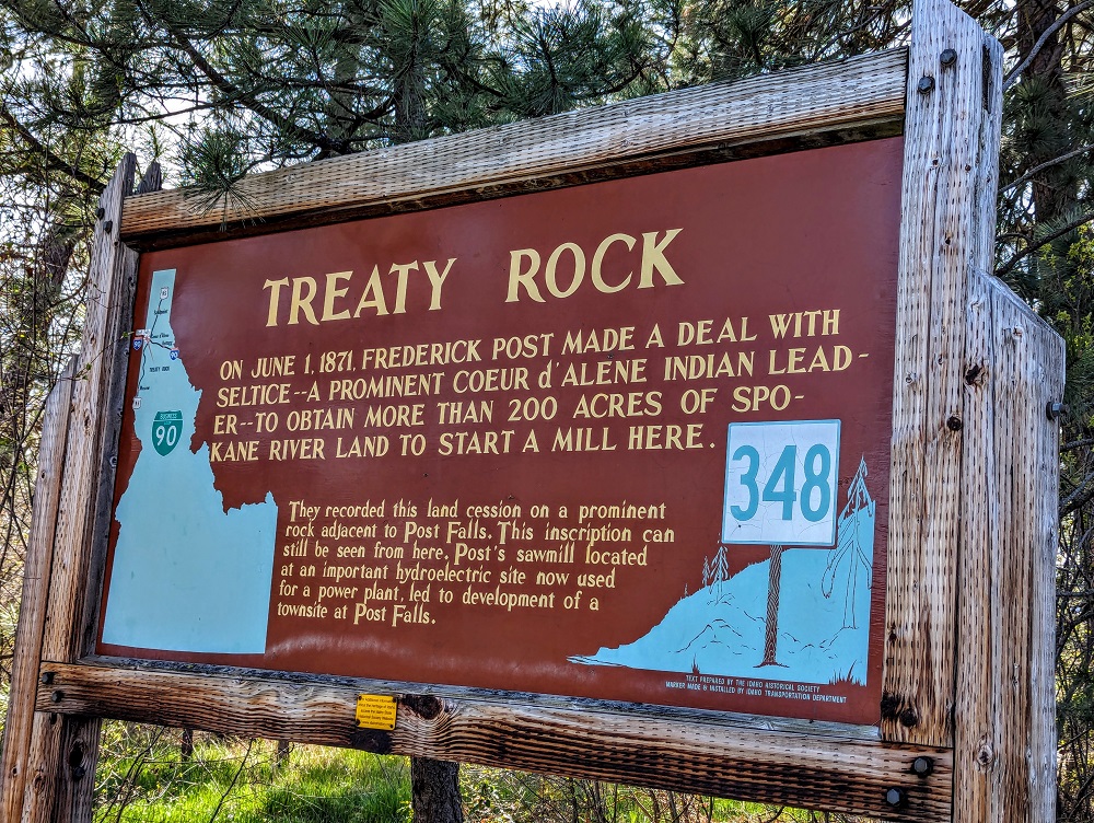 Treaty Rock Park in Post Falls, ID
