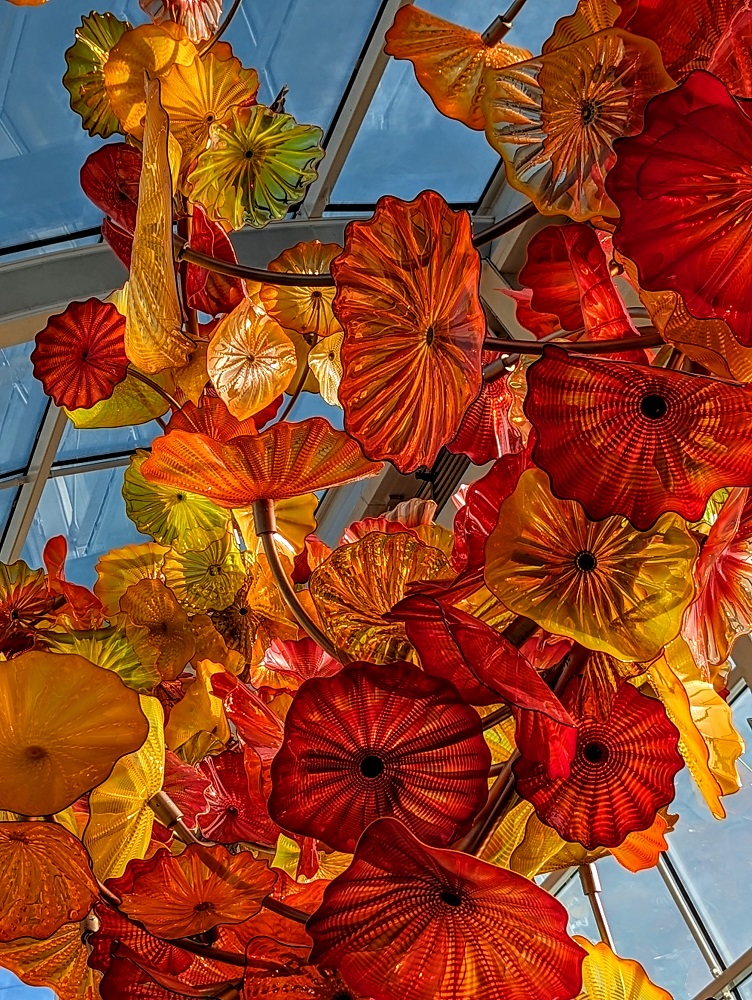 Chihuly Garden and Glass - Close-up of the Glasshouse Structure