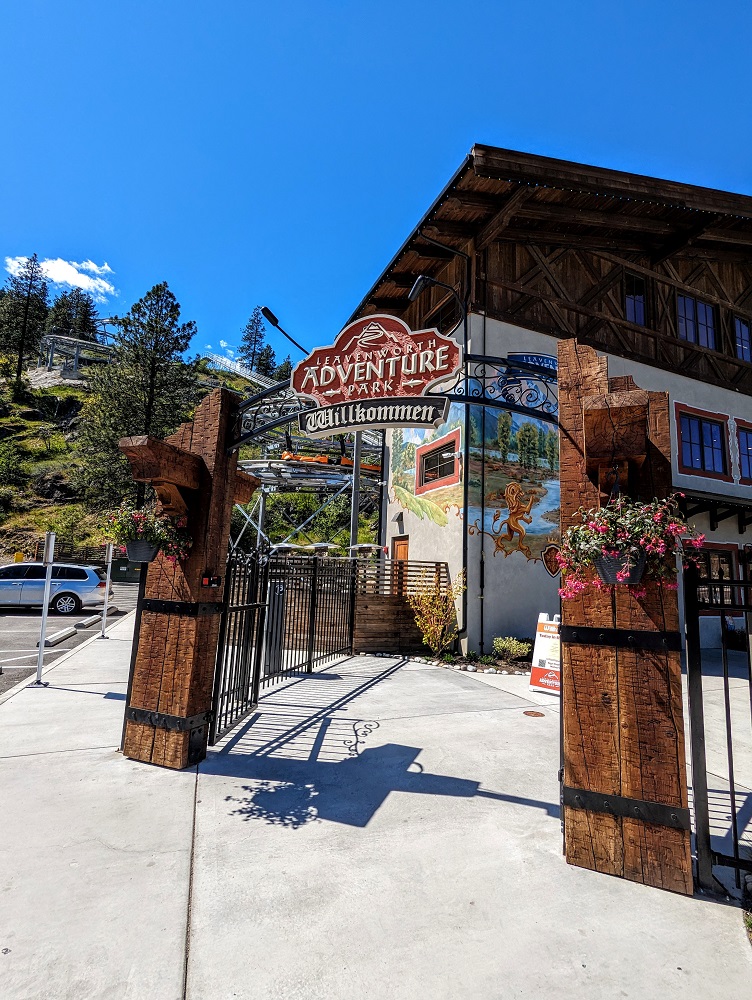 Entrance of Leavenworth Adventure Park