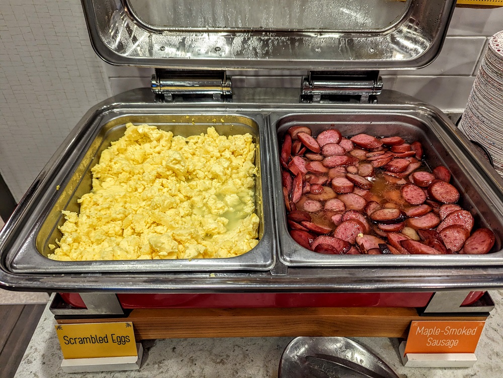 Hampton Inn Leavenworth, WA - Scrambled eggs & sausage