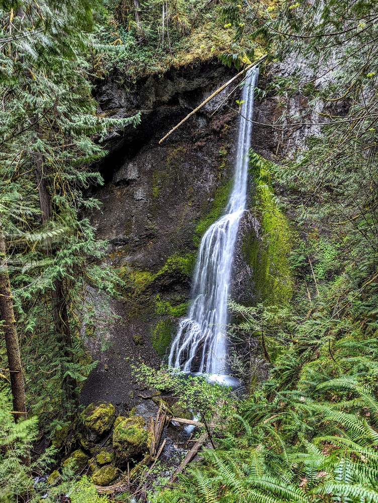 Marymere Falls from above