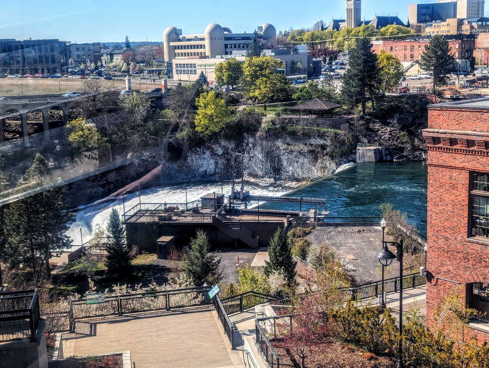 Spokane Lower Falls from the SkyRide