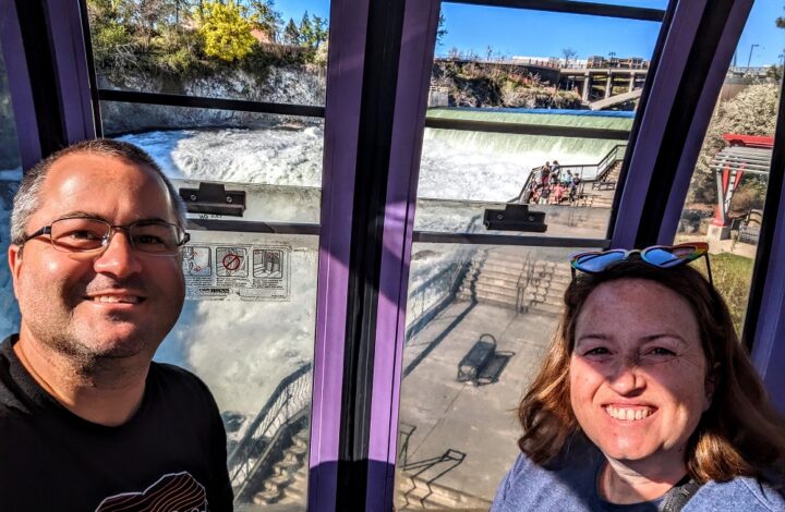 Spokane SkyRide selfie
