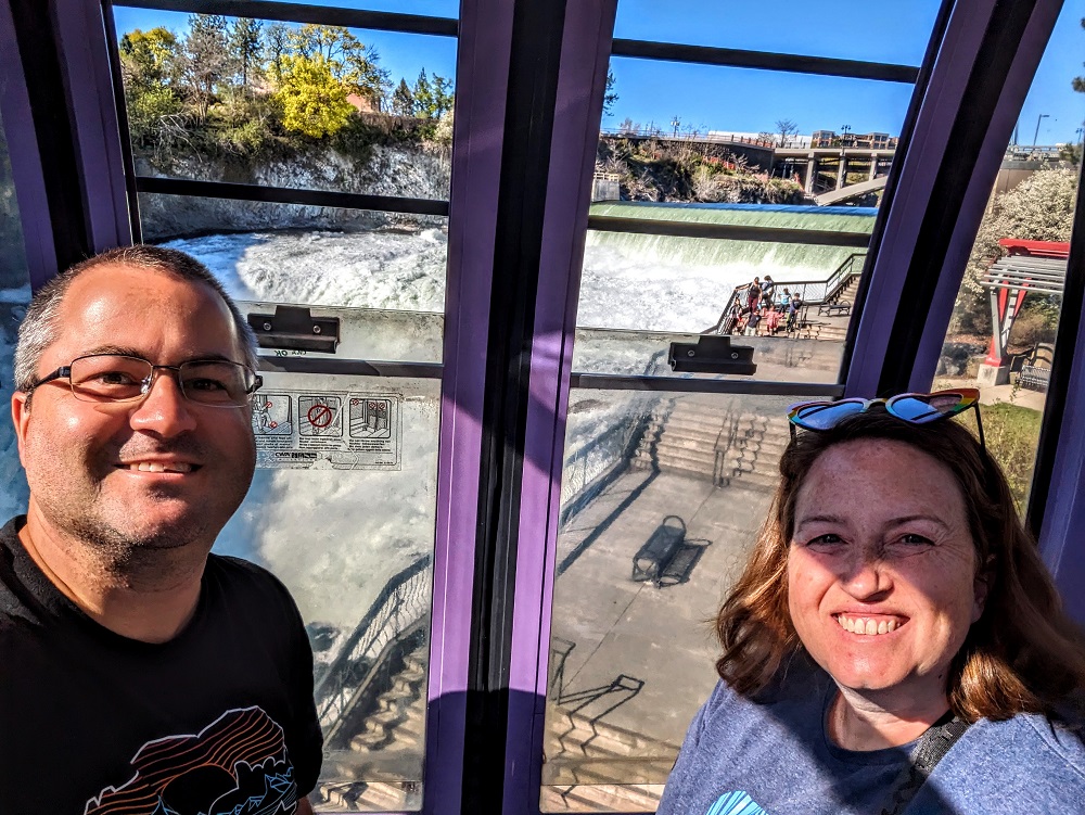 Spokane SkyRide selfie