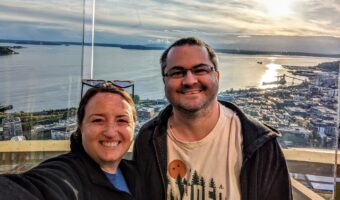 The two of us at the top of the Space Needle