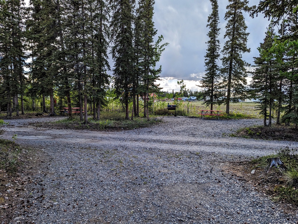 Alaskan Stoves Campground in Tok, AK - One of the camp sites