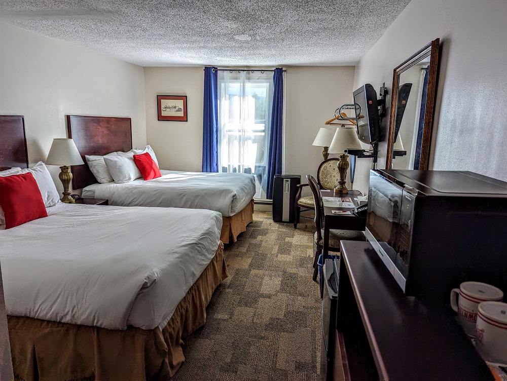 Our room at the Downtown in Dawson City, Canada
