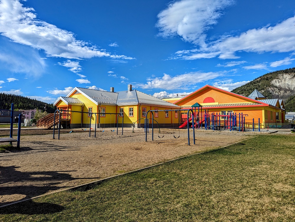 Robert Service School in Dawson City, Canada