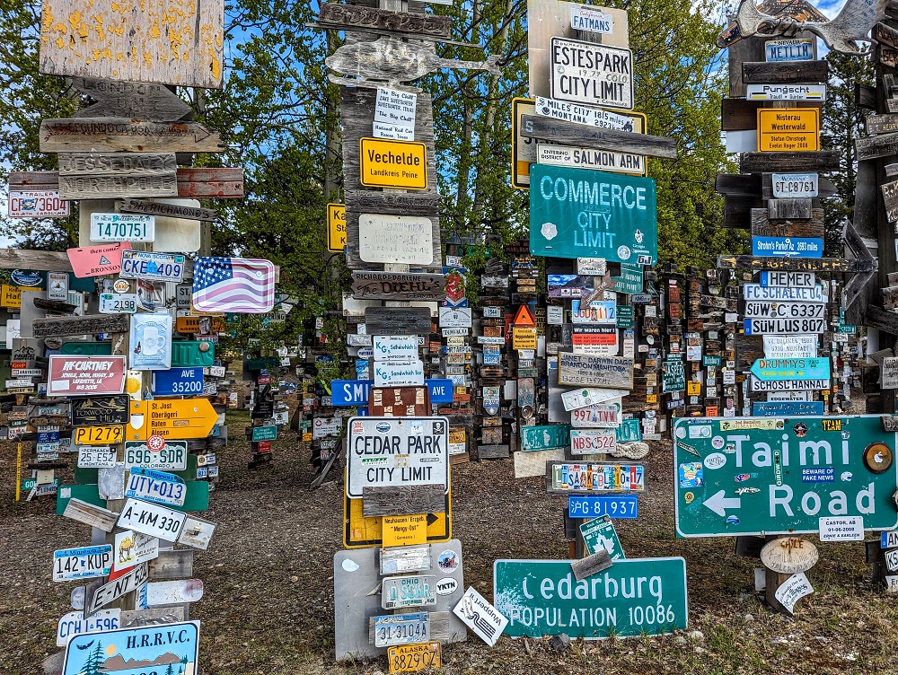 Sign Post Forest in Watson Lake