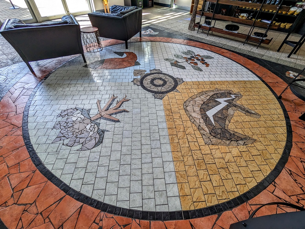 Spirit Ridge Resort in Osoyoos, Canada - The Bear, The Root, The Fish & The Berry mosaic