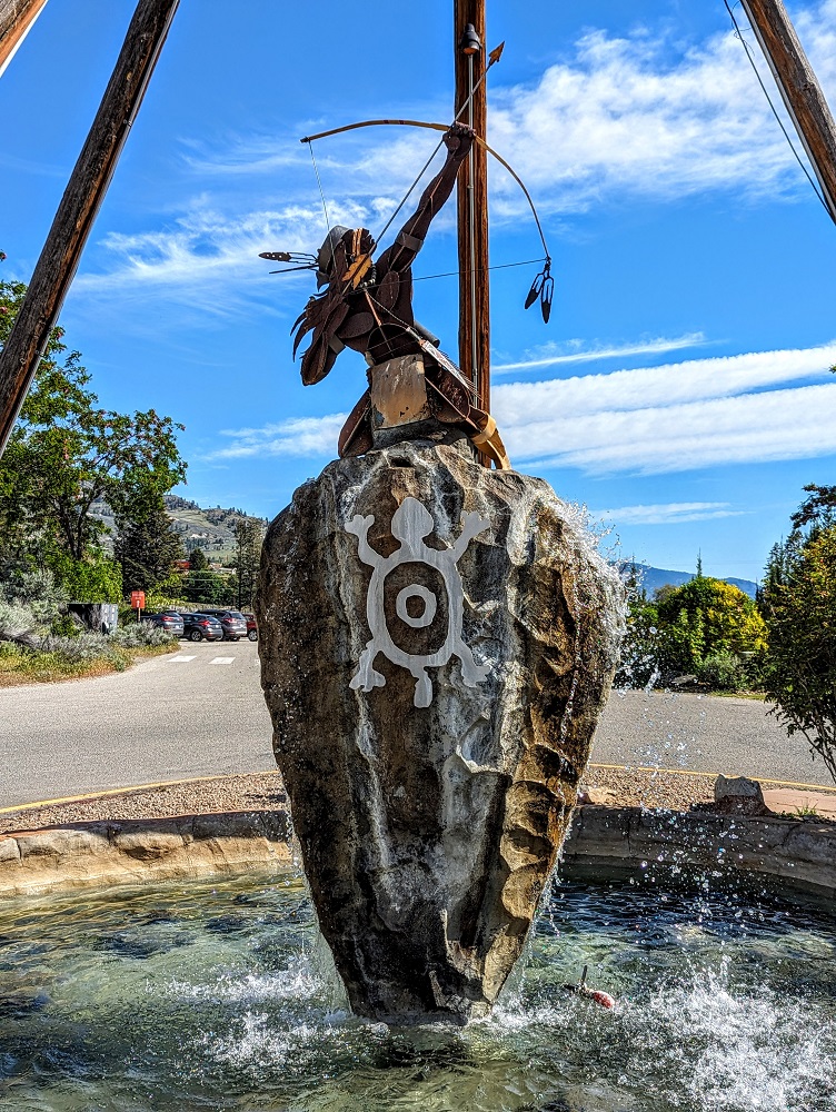 Spirit Ridge Resort in Osoyoos, Canada - The Hunter Sculpture