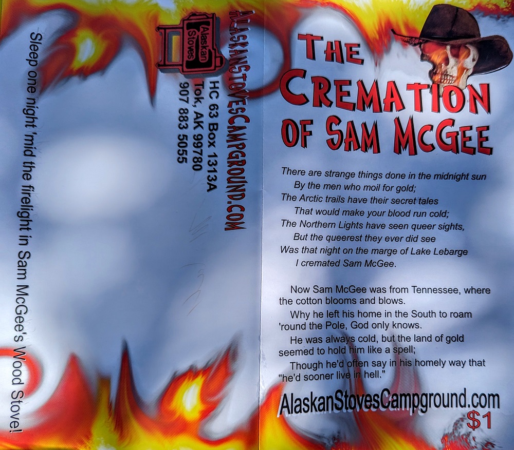 The Cremation of Sam McGee poem 1