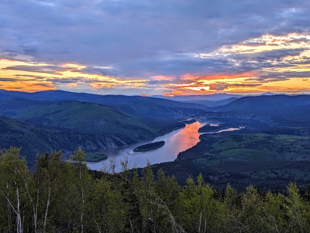 View from Midnight Dome Viewpoint in Dawson City