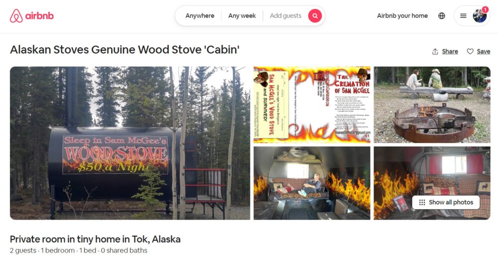 Wood Stove Cabin on Airbnb