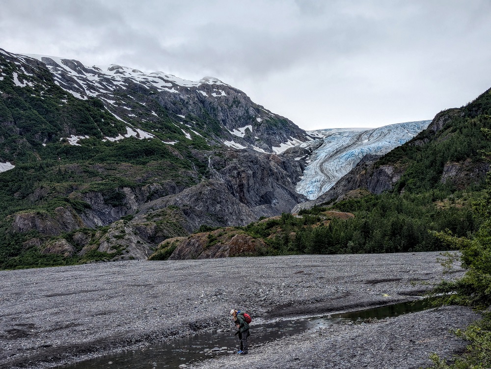 Exit Glacier in Kenai Fjords National Park in Seward, AK
