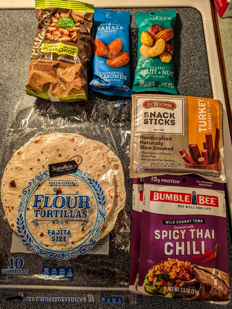 Some of the snacks available to us