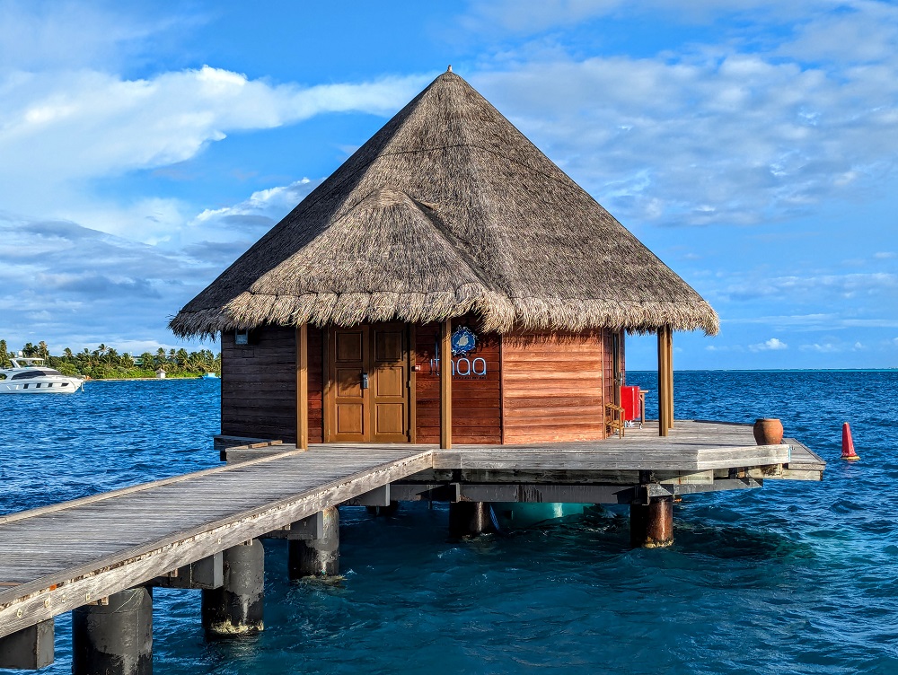 Conrad Maldives Rangali Island - Overwater pavilion leading to Ithaa
