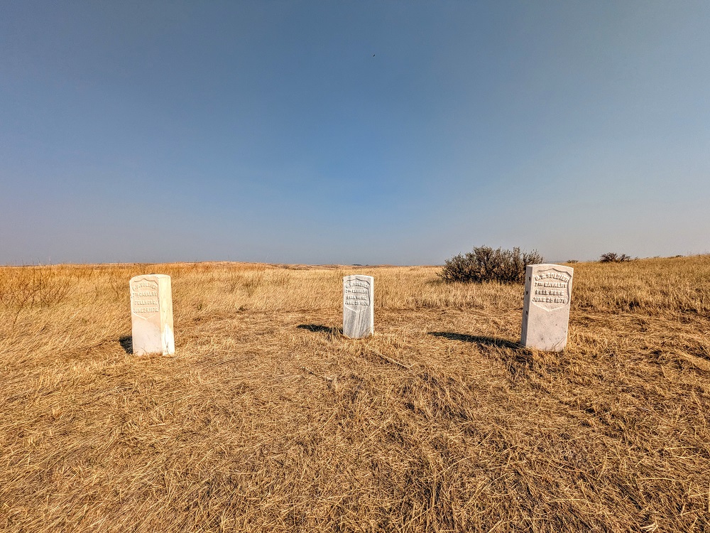 Little Bighorn Battlefield National Monument - Graves of US 7th Cavalry
