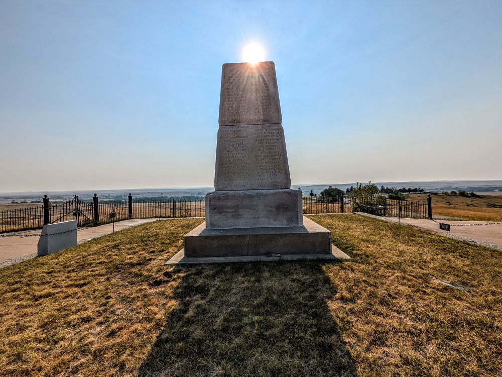 The Memorial at Little Bighorn Battlefield National Monument