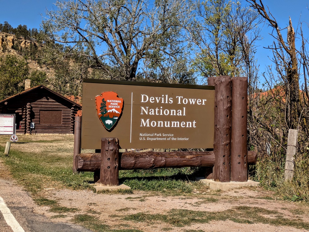 Devils Tower National Monument entrance