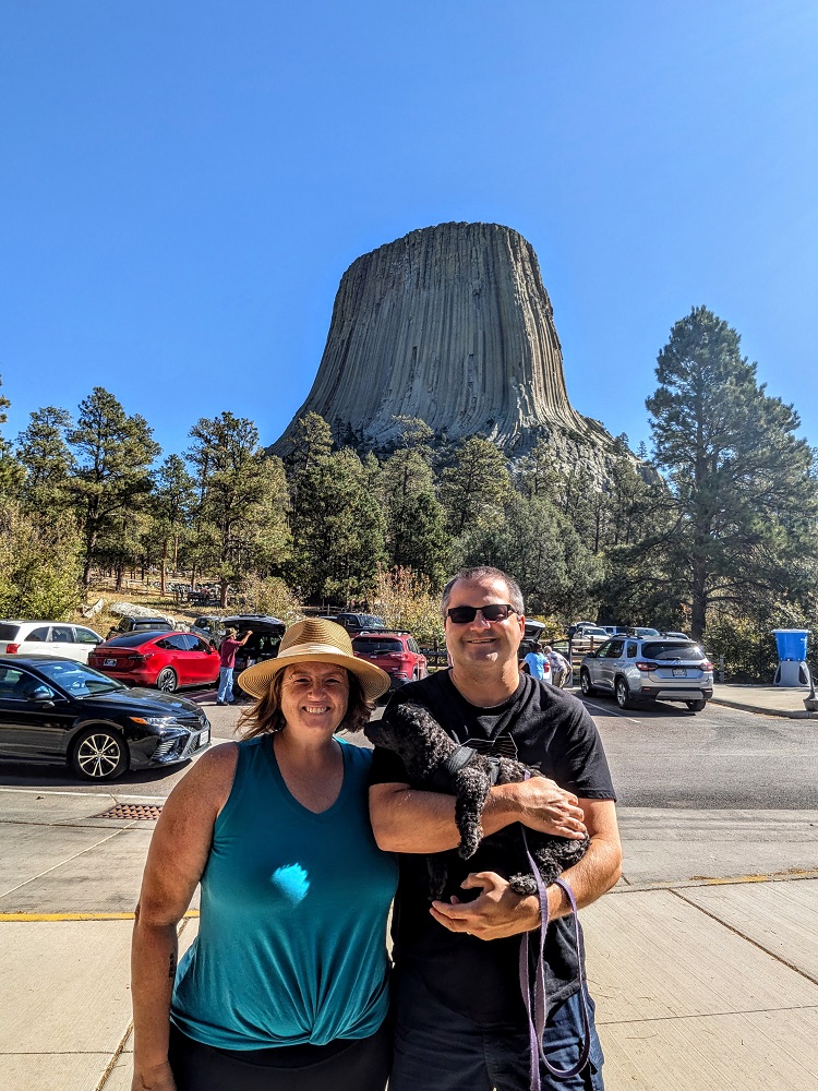 Devils Tower National Monument family selfie