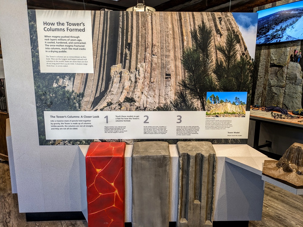 Devils Tower visitor center exhibit