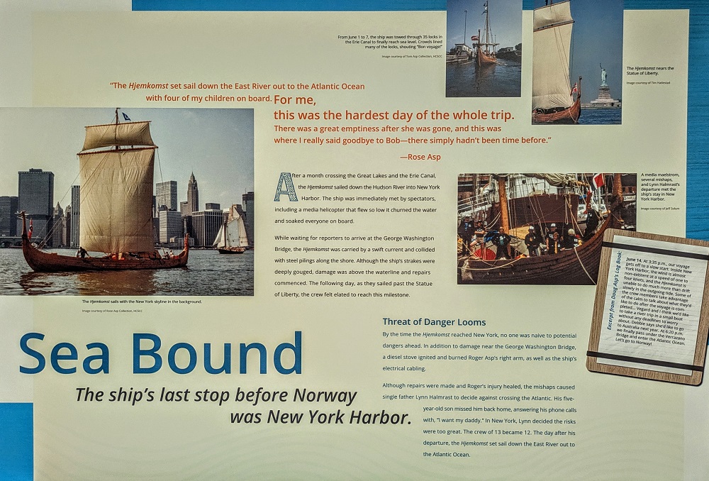 Hjemkomst Viking Ship - Information about the sailing from New York to Norway