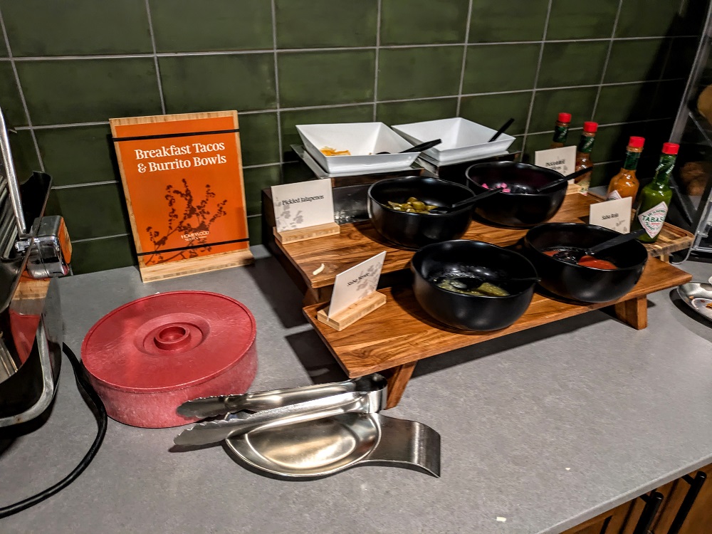 Homewood Suites Jackson, WY - Breakfast burrito items