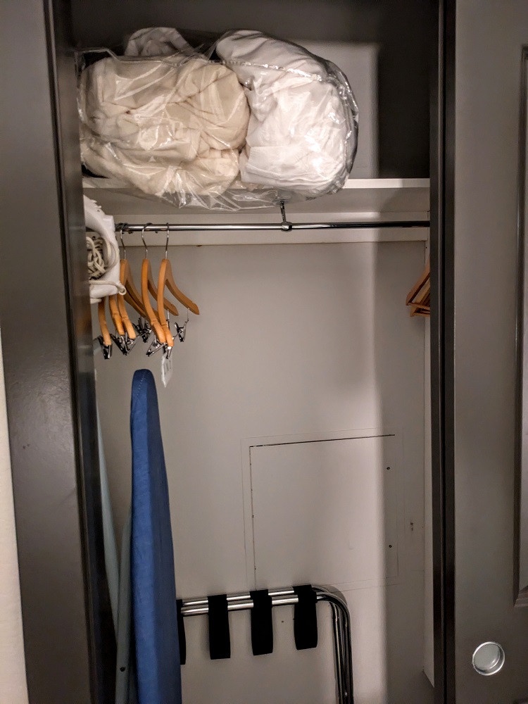 Homewood Suites Jackson, WY - Inside the closet