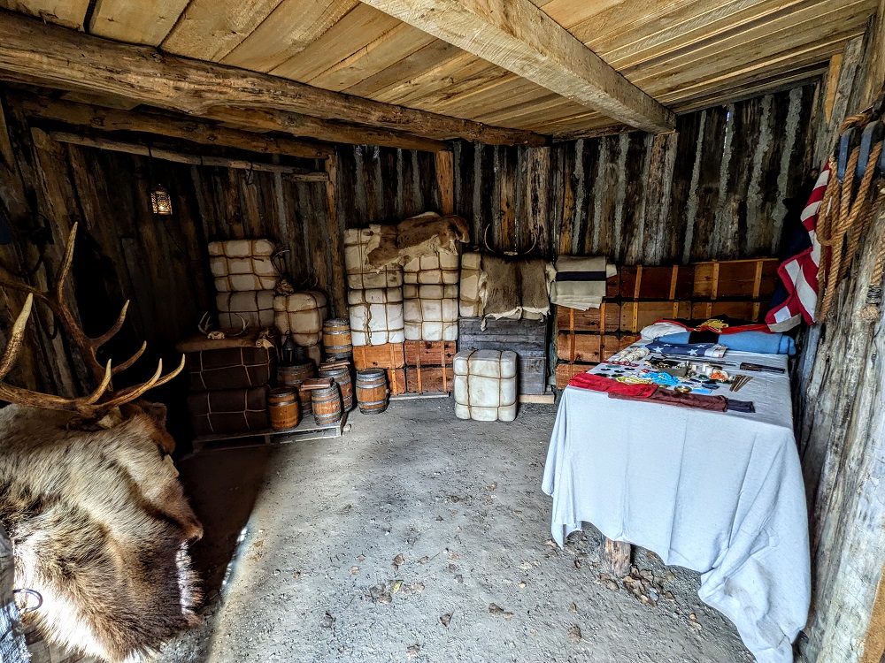 Storage room at Fort Mandan