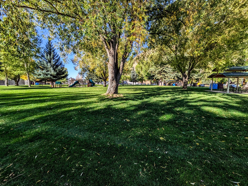 The not-pet friendly Miller Park in Jackson, WY