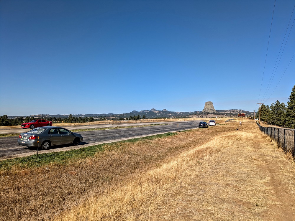 View from Devils Tower Information Marker